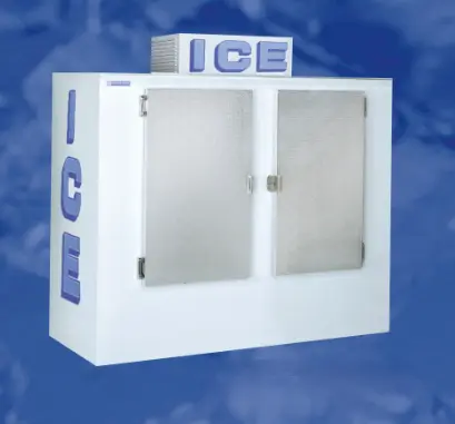 197-0007 200 Bag 2 Solid Door Ice Merchandiser