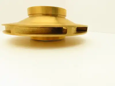 Worthington 905211-05 Centrifugal Pump Impeller Brass Bronze 1-1/8"Bore 10.75"OD