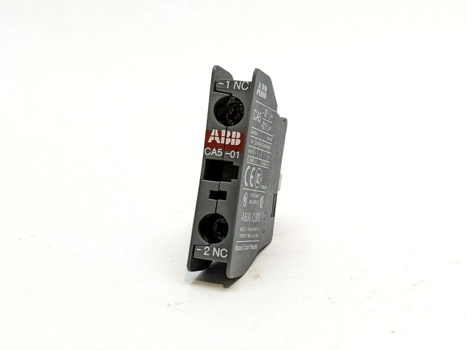 CA5-01 | ABB  Auxiliary Contact Front Mount Block 1 NC - Used