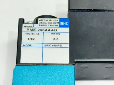New | in-Stock Mac Valves PME-206AAAG Solenoid Valves Michigan US | Maverick Industrial Sales #1495931