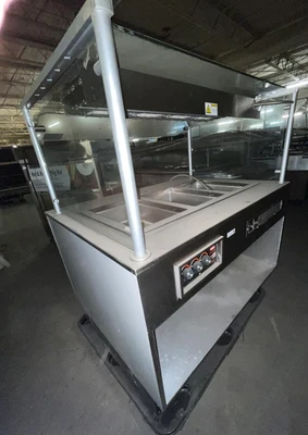 1-0569 Hill Phoenix CWC-4H 4’ 3 Pan Hot Bar