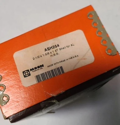 Milling High Speed Steel HSS Moon Cutter ASH254 2-1/2 x 1-5/8 x 1 4T Shell AL