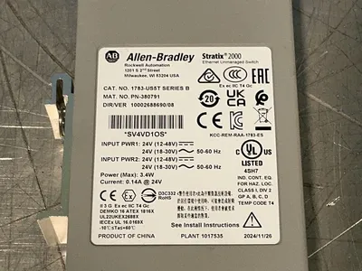 Used ALLENBRADLEY 1783US5T Network Switches Ohio US | HGR 24 #1263404