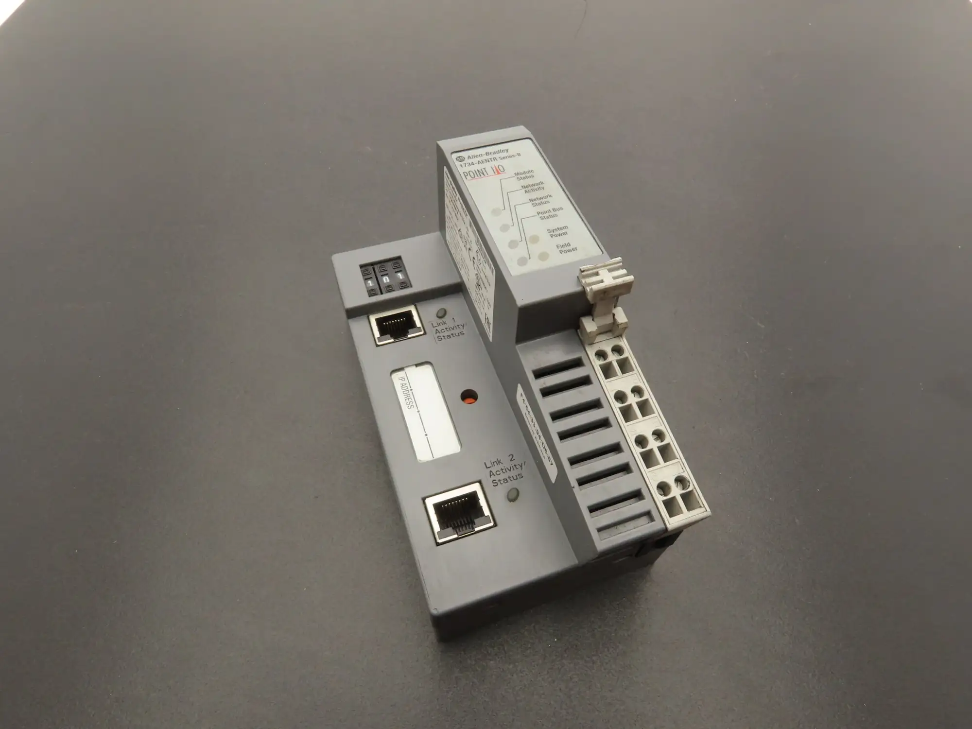 Allen Bradley 1734-AENTR Ethernet Adapter Dual Port Series B Point I/O FW 5.012