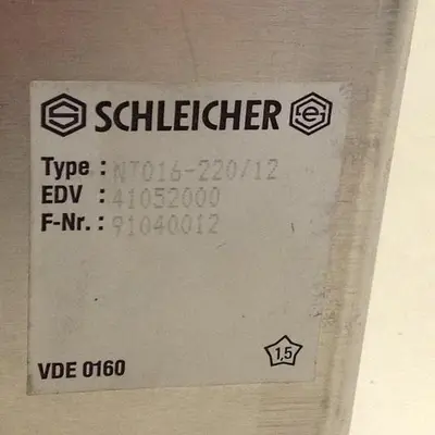 USED SCHLEICHER NT016-220/12