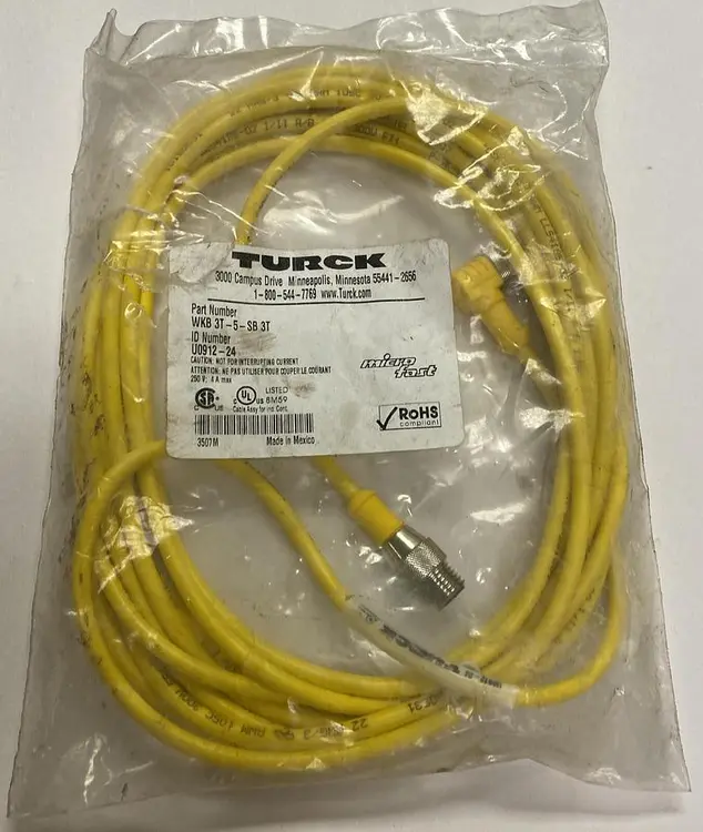 Used TURCK WKB 3T-5-SB 3T Miscellaneous Equipment (Electrical & Power) | Surplus Asset Holdings #1190079