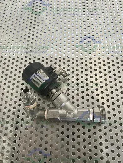 Used BURKERT 00462610 SOLENOID VALVE 1/2 PTFE W/ THREADED TO 1/2" NPT FITTING 145 PSI Solenoid Valves California US | Equipment Lab #485459