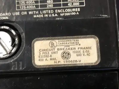 Used GENERAL ELECTRIC TJK436F000 Switchgears British Columbia CA | Lenmark #241030