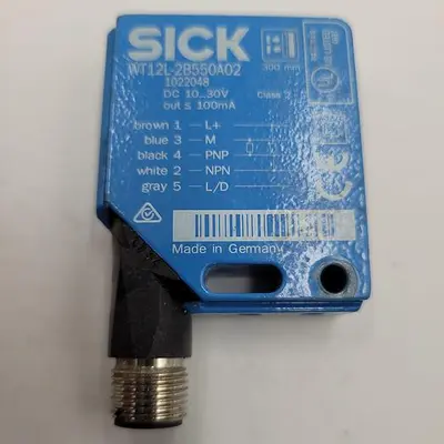 USED SICK SICK WT12L-2B550A02 PHOTOELECTRIC PROXIMITY SENSOR 1022048