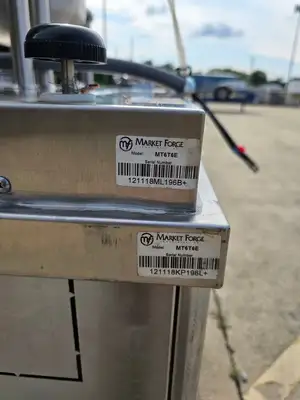 Used Market Forge Used 2018 36" Market Forge MT6T6E Dual 6gal SS Tilting Steam Kettles w/ Cabinet 208V 3Ph Cooking Kettles Illinois US | Falcon Restaurant Supply #1376076