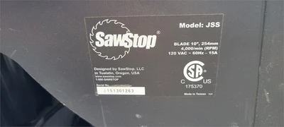 Used SAWSTOP JSS Woodworking Table Saws California US | MachineryMax #1325879