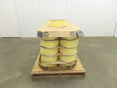 Poly Strapping Yellow Plastic Banding 1/4" W 6" x 4" Core