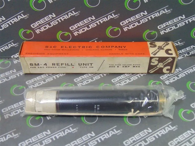 S&C 122050R3 SM-4 Power Fuse Refill Unit 14.4 kV 30E Amps New NIB