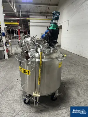 USED Precision 500 Liter Precision Stainless Reactor, 316 S/S, 45/100#