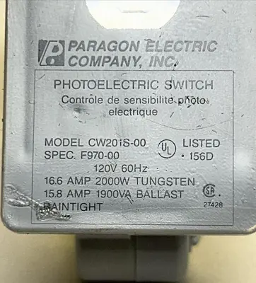 New | in-Stock PARAGON CW201S-00 Industrial Controls | Surplus Asset Holdings #1222120