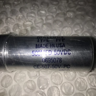 * New Mallory 235-7240 500MFD 50VDC Capacitor 0695078#