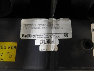 ABB Bailey IPCHS01 Power Module Chassis with IPFCH01,IPECB11,IPFAN11 Used