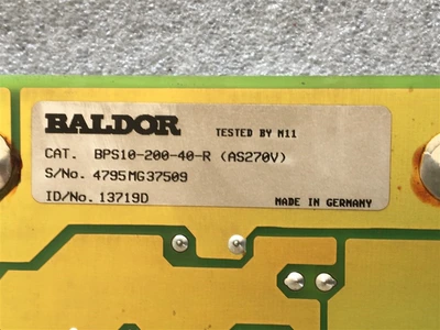 USED BALDOR BPS10-200-40-R (1)-BALDOR, POWER SUPPLY