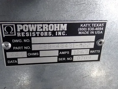 USED POWEROHM RESISTORS, INC ABB48431022