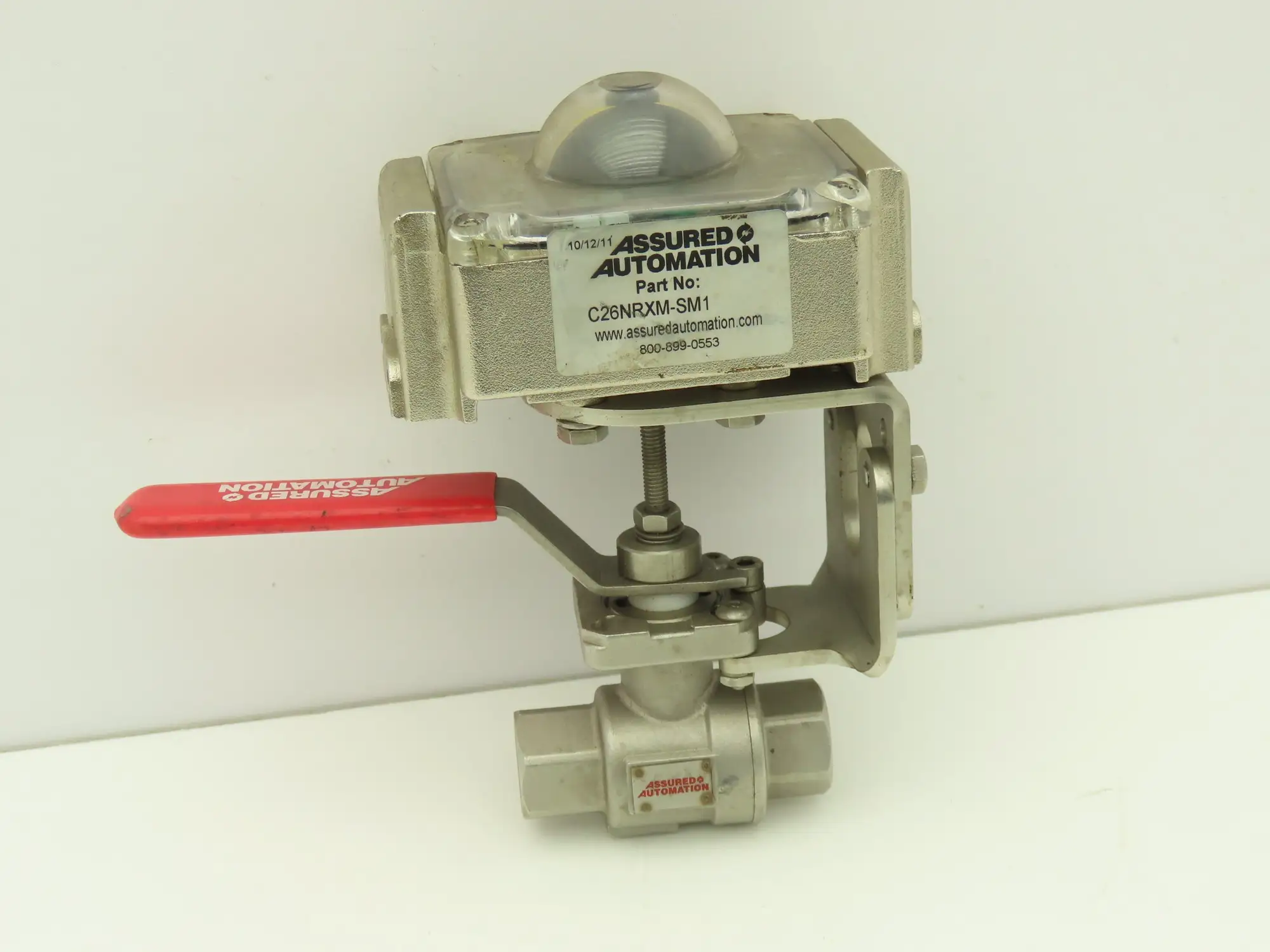 Assured Automation 1/2"NPT Stainless Ball Valve w/Positioner Switch C26NRXM-SM1
