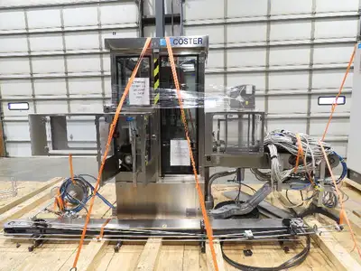 Coster CAP300 Cap Placing Line Aerosol Bottle Capper & Sorter with Feed Hopper