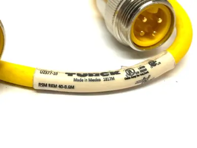 Used Turck Minifast Double Ended Cordset 4-Pin 7/8" M to F U2377-10 Electrical Fittings Michigan US | Maverick Industrial Sales #1391410