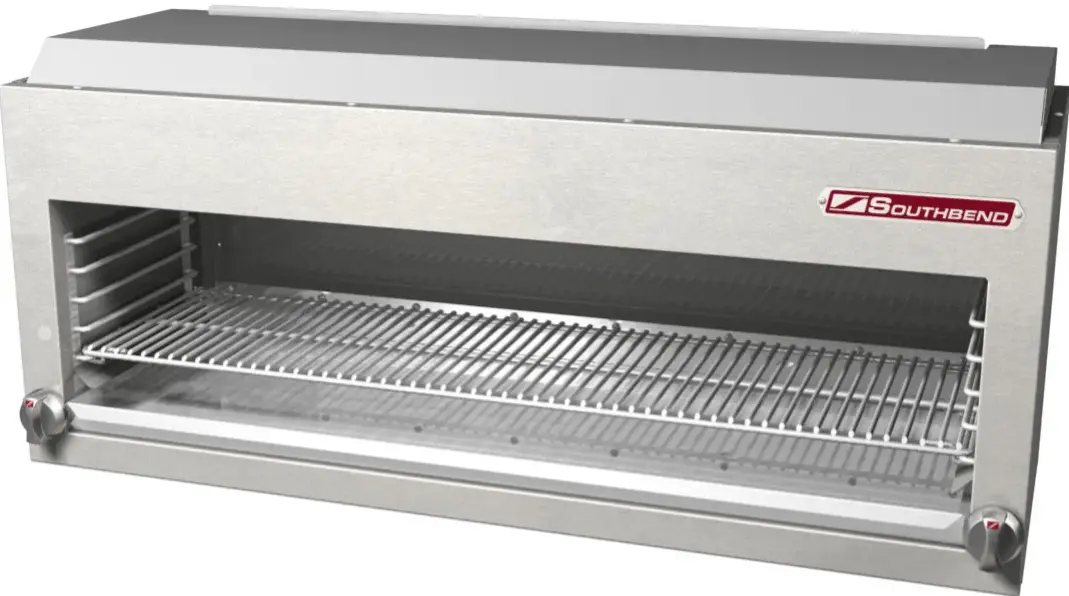 New | in-Stock Southbend Old Stock Southbend P24-CM Platinum Series Heavy Duty 24" Gas Infrared Cheese melter Salamanders & Cheese Melters Illinois US | Falcon Restaurant Supply #1375831