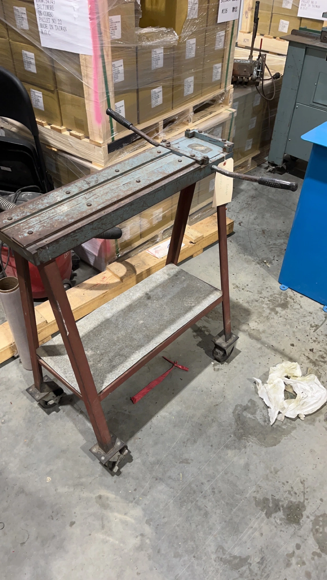 Used Lockformer Cheek Bender with stand
