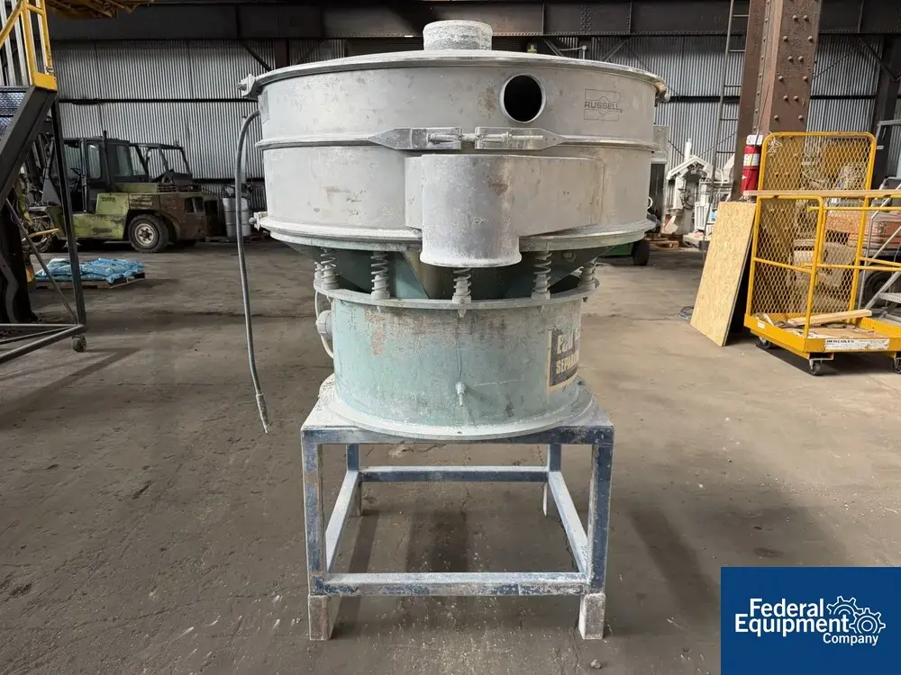 Used Russell 48" Russell Finex Screen, S/S, Single Deck Circular Screeners Ohio US | Federal Equipment Company #1339973