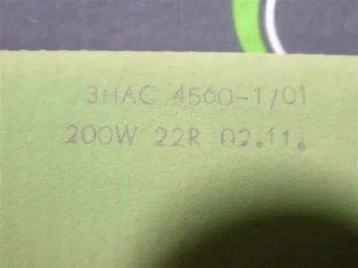 Lot of 4 ABB 3HAC 4560-1/01 Dynamic Brake Resistors 200W 22R 02.11 Used