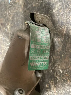 Watts M1 1” Bronze Pressure Safety Relief Valve 50psi