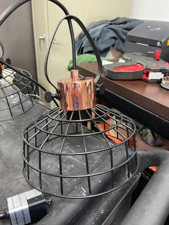 Used Luminex Used Luminex Track Wire Cage Pendant Light 120V 9" Lighting Illinois US | Falcon Restaurant Supply #1376204