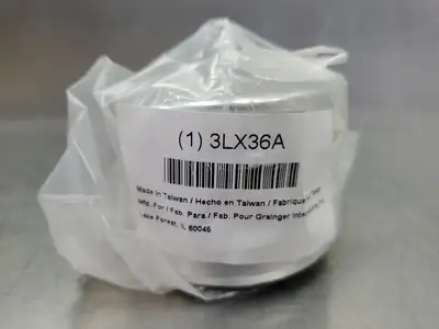 GRAINGER 3LX36A 2" ALUMINUM DUST PLUG, 250PSI. 6B-26