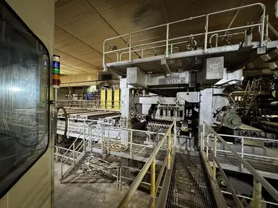 110" (2.8M) VOITH FOURDRINIER PAPER MACHINE (LBM) MFG 2001 LINERBOARD / TUBE & CORE – TANDEM NIPCOFLEX SHOE PRESSES - 72"(1.8M) DIAMETER DRYERS