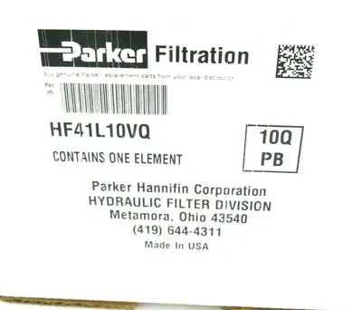 NEW PARKER HF41L10VQ HYDRAULIC FILTER ELEMENT