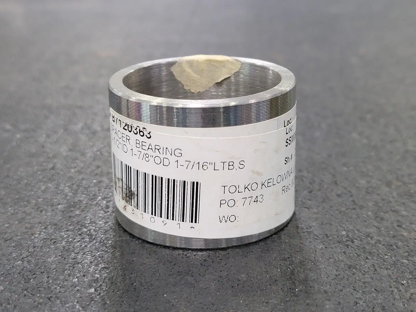 1-1/2" Bore Bearing Spacer No. B7120363