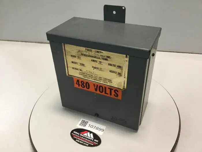 Used QUALITY ELECTRIC 4000 6.5 KVAR Transformers Michigan US | Ideal Machinery #590848