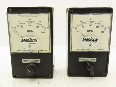 Madison 200 Tachometer Indicator VA7 60 RPMS Lot Of 2