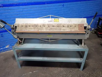 Enco 48" X 16ga Sheet Metal Pan + Box Brake Machine