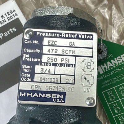 NEW Hansen EZB/250-BT2