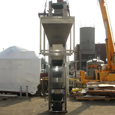 SPC6529  Conveyor New England Machinery bucket elevator Stainless Steel, 18 x 10
