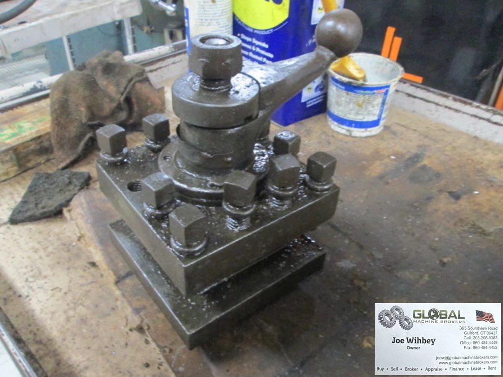 Manual Operation 4 Position 360° Rotating Lathe Tool Turret W/1.5" Tool Opening