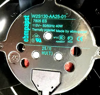 NEW EBM PAPST W2S130-AA25-01 AXIAL FAN W2S130AA2501
