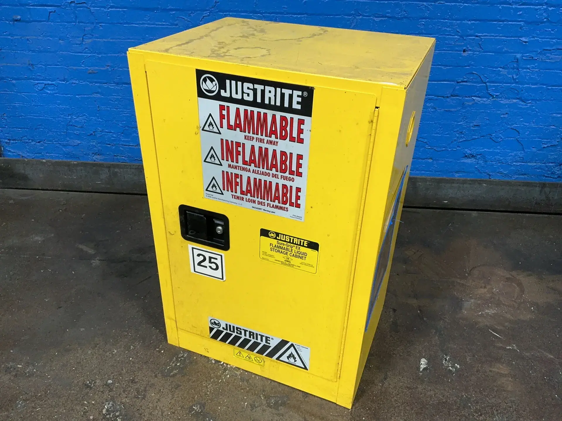 Justrite  12 Gal  Flammable Cabinet