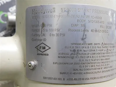 USED HONEYWELL STD130-E1H-00000-DE,S2,SV,MB,1C+XXXX