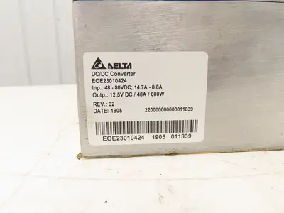 Delta EOE23010424 Forklift DC/DC Converter 48-80V In 12.5V Out Off Linde E20C