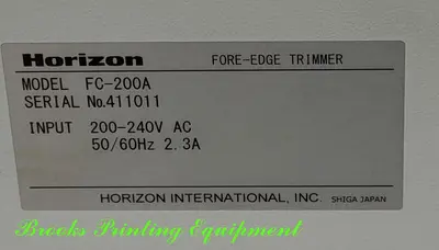 Used 2019 HORIZON SPF-200A Collators and Gatherers North Carolina US | BROOKS PRINTING EQUIPMENT #1328262