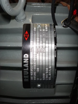 Reuland 5 hp, 1800 rpm motor