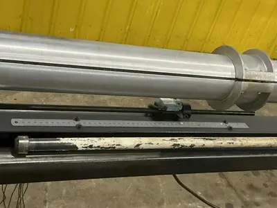 12' LNS MODEL 3.20HS-4.8 HYDRAULIC CNC LATHE MAGAZINE STYLE BAR FEEDER: YOBRO #25107