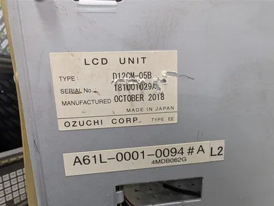 LCD Retrofit FANUC A02B-0162-C091 MDI/CRT Unit Operator Interface D12CM-05B Used